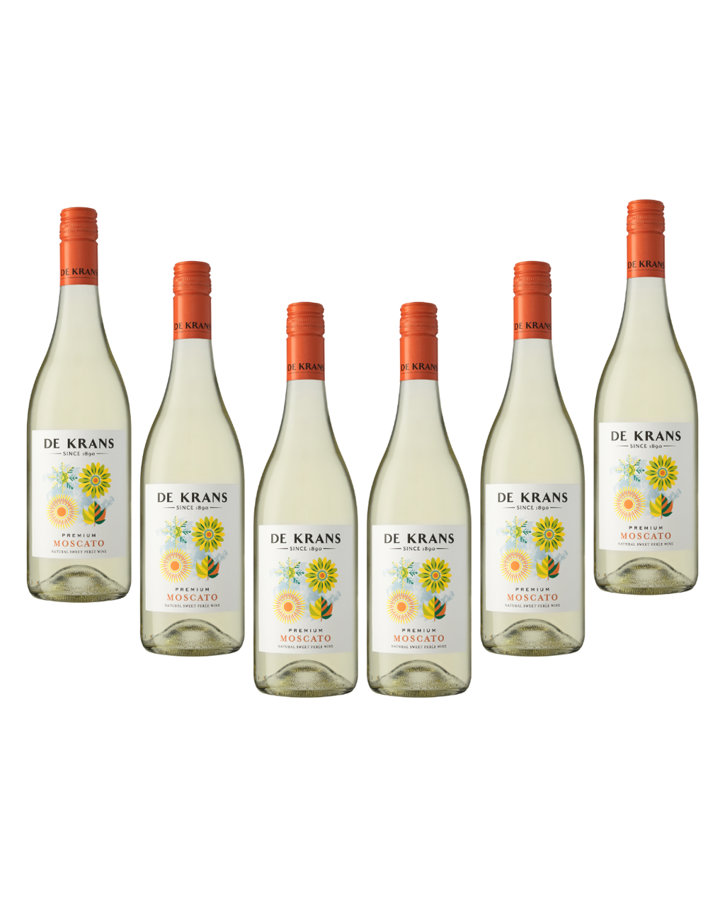 De Krans Premium Moscato Perlé 2026 - 6 x 750ml Bottles