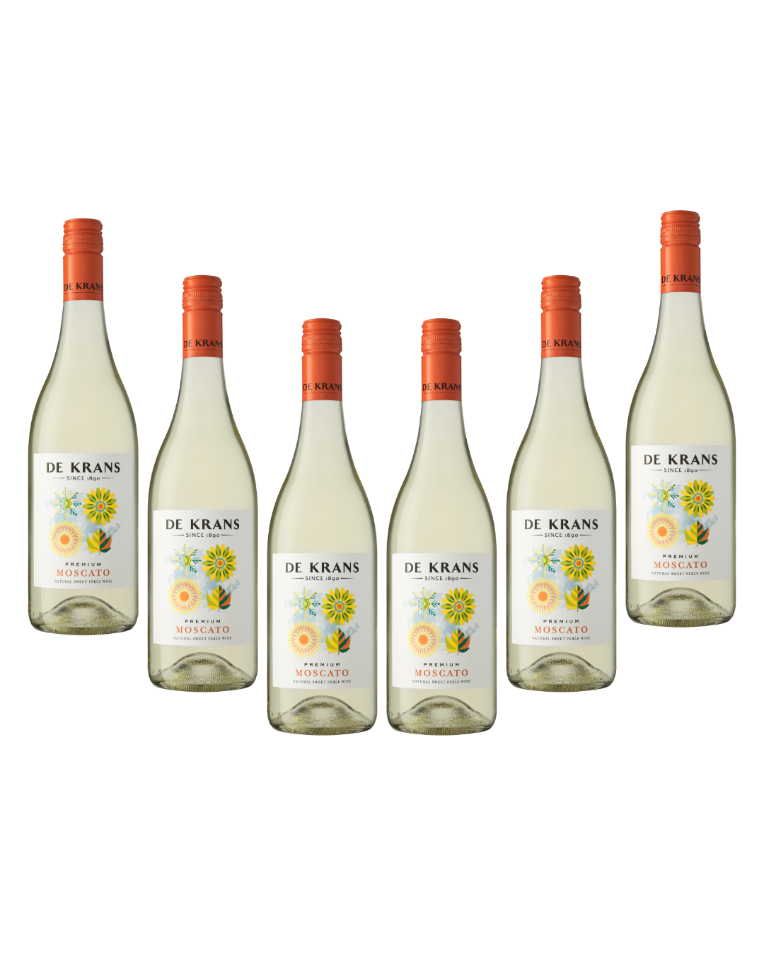 De Krans Premium Moscato Perlé 2026 - 6 x 750ml Bottles