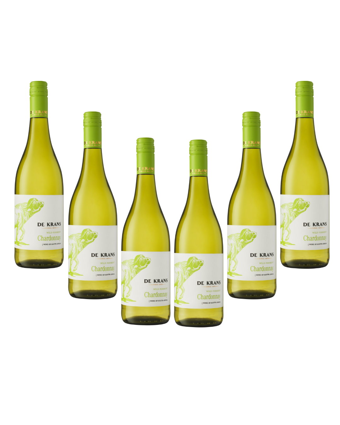 De Krans Wild Ferment Unwooded Chardonnay 2025 - 6 x 750ml Bottles