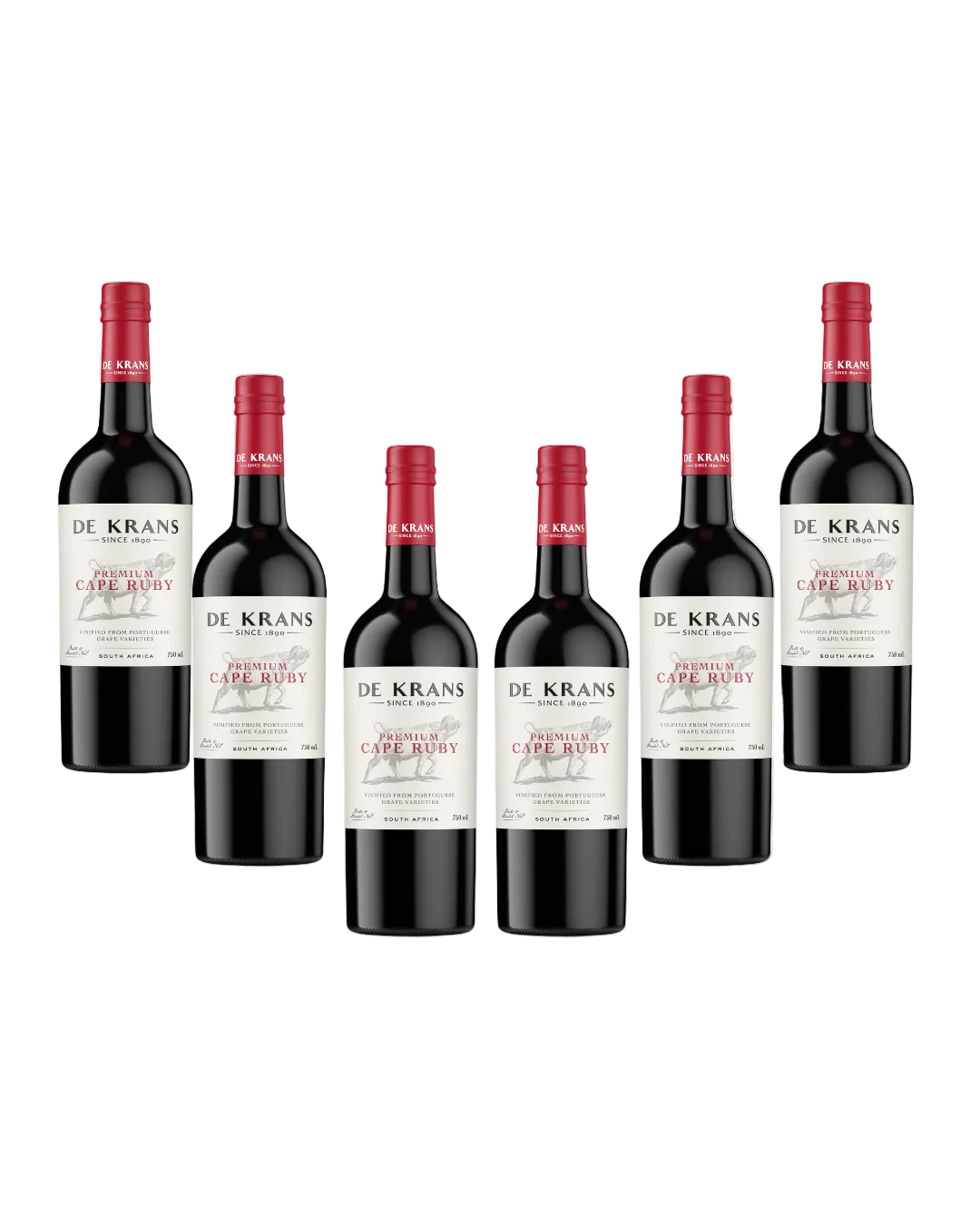 De Krans Premium Cape Ruby - 6 x 750ml Bottles