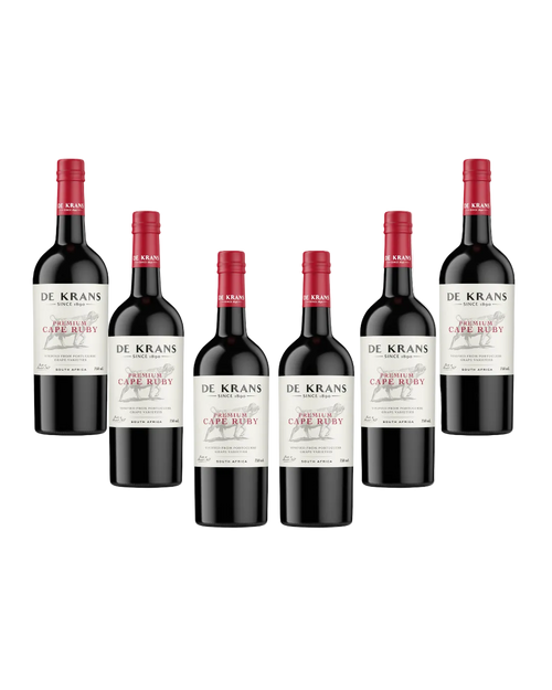 De Krans Premium Cape Ruby - 6 x 750ml Bottles