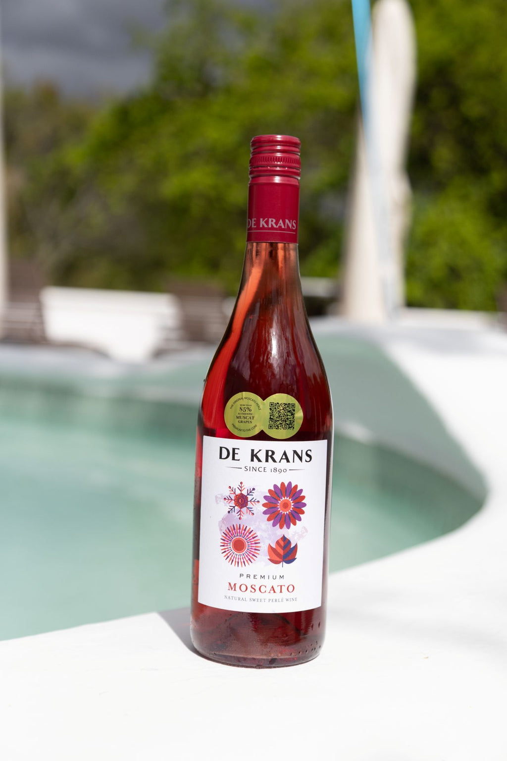 De Krans Premium Moscato Perlé Red 2026 - 6 x 750ml Bottles